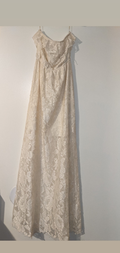 Trixxi | Size M | Strapless Cream Dress